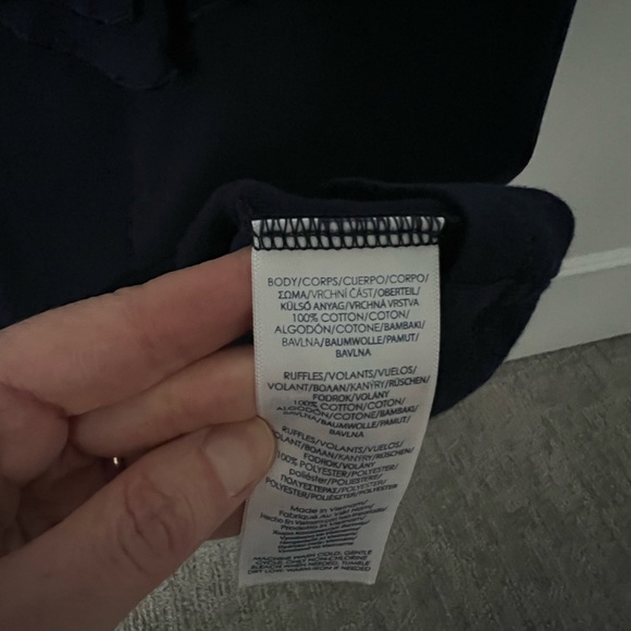 Chaps tank top with ruffle detail. - Picture 3 of 3